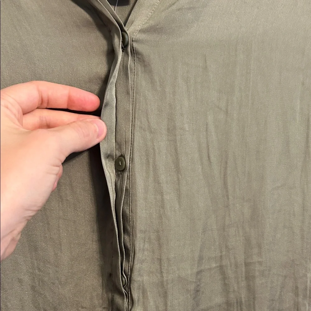 NWT Chico's Olive Tunic with Lace Hem Size 12 - Picture 4 of 7